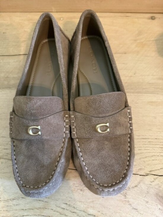 Coach Shoes - Coach Sculpted C Suede Driver Loafers - Womens Size 8.5